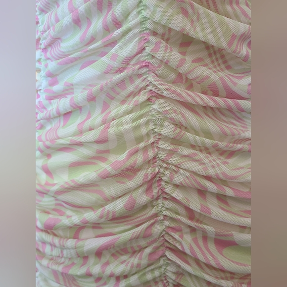 Madden NYC size L pink/green dress - Picture 8 of 12